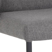 Sunpan Pearce Dining Chair Dark Grey-Abbington Navy / Light Grey-Bravo Cognac