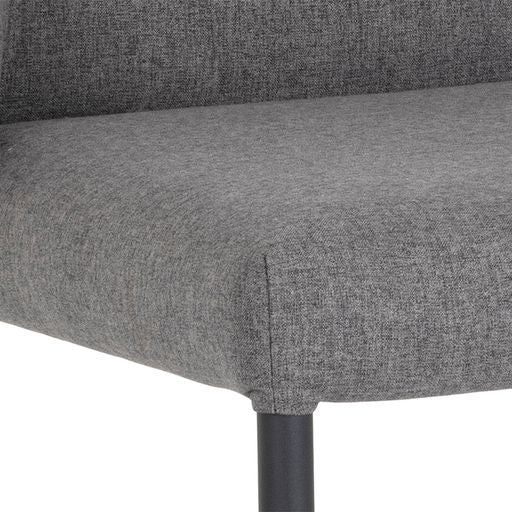 Sunpan Pearce Dining Chair Dark Grey-Abbington Navy / Light Grey-Bravo Cognac