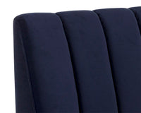 Sunpan Kosovo Modular Banquette Bench Abbington Navy / Polo Club Stone