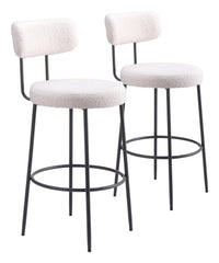 Zuo Modern Blanca Barstool in Ivory