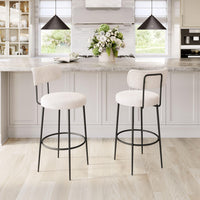 Zuo Modern Blanca Barstool in Ivory