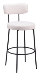 Zuo Modern Blanca Barstool in Ivory