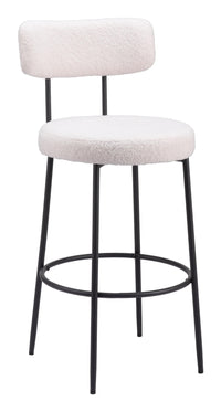 Zuo Modern Blanca Barstool in Ivory