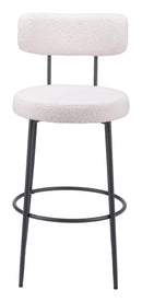 Zuo Modern Blanca Barstool in Ivory