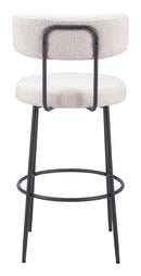 Zuo Modern Blanca Barstool in Ivory