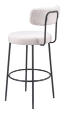 Zuo Modern Blanca Barstool in Ivory