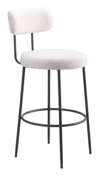 Zuo Modern Blanca Barstool in Ivory