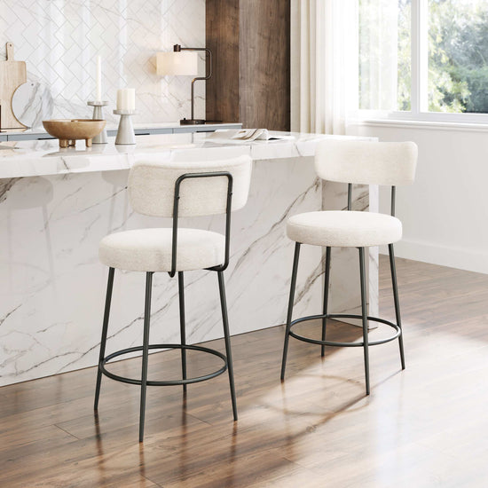 Zuo Modern Blanca Counter Stool in Ivory