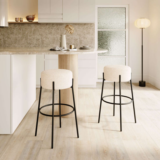 Zuo Modern Blanche Barstool in Ivory