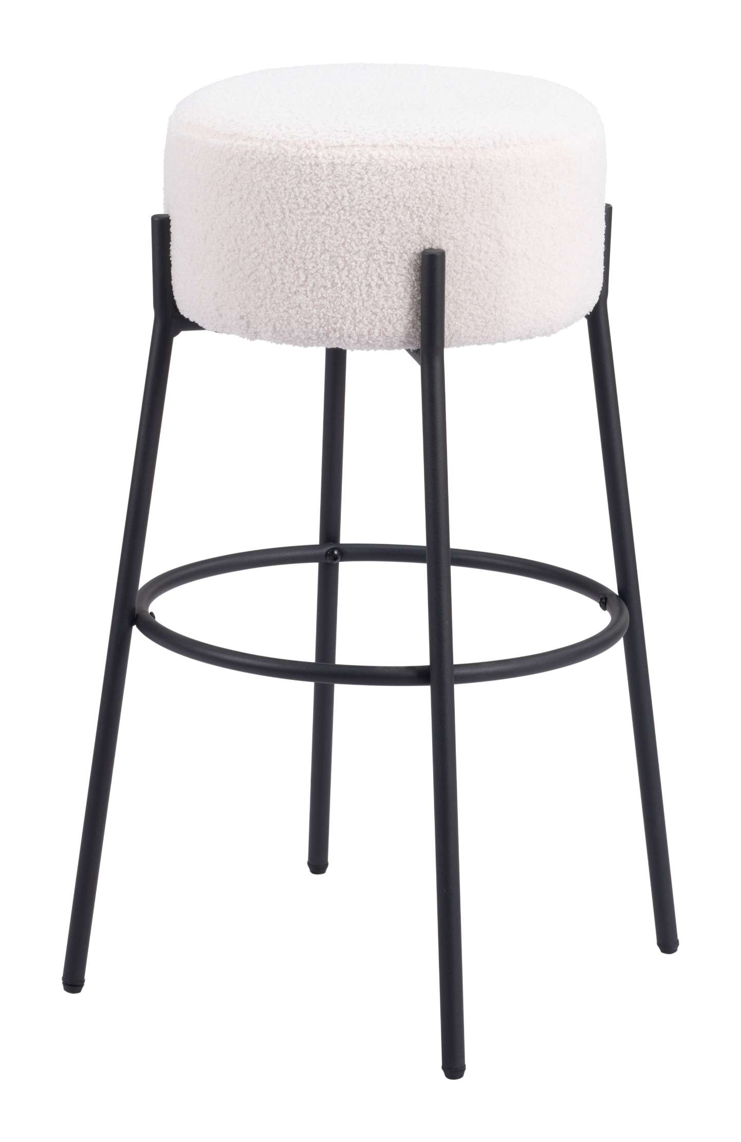 Zuo Modern Blanche Barstool in Ivory