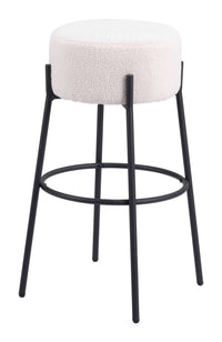 Zuo Modern Blanche Barstool in Ivory