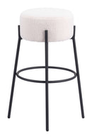 Zuo Modern Blanche Barstool in Ivory