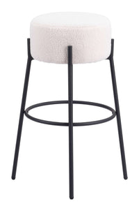 Zuo Modern Blanche Barstool in Ivory