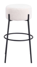 Zuo Modern Blanche Barstool in Ivory