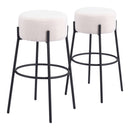 Zuo Modern Blanche Barstool in Ivory
