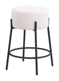 Zuo Modern Blanche Counter Stool in Ivory