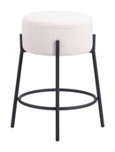 Zuo Modern Blanche Counter Stool in Ivory