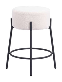 Zuo Modern Blanche Counter Stool in Ivory