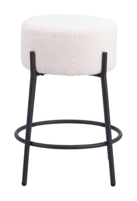 Zuo Modern Blanche Counter Stool in Ivory