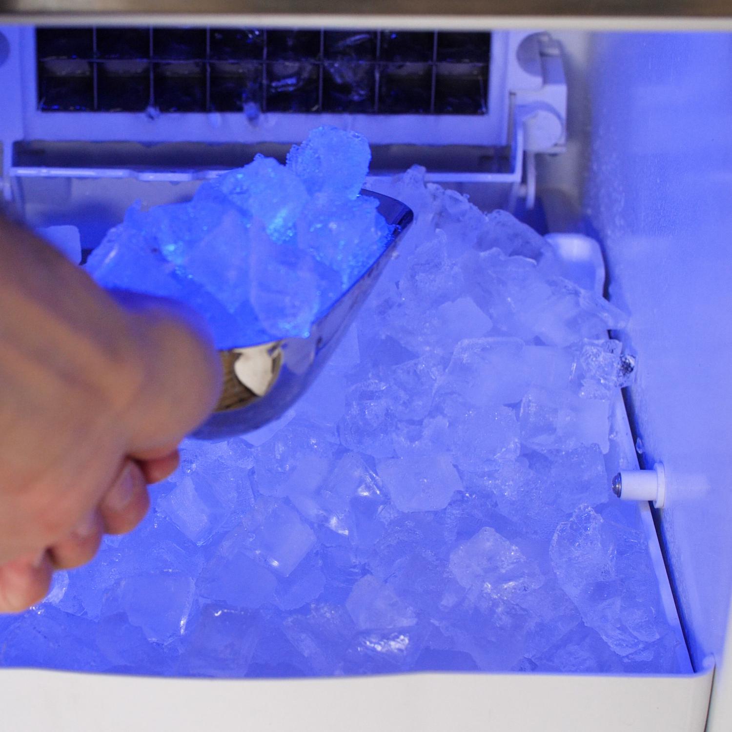 Blaze Grills 50 Lb. 15-Inch Outdoor Ice Maker with Gravity Drain