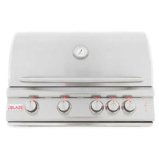 Blaze Grills Blaze 32-Inch 4-Burner LTE Gas Grill with Rear Burner and Built-in Lighting System