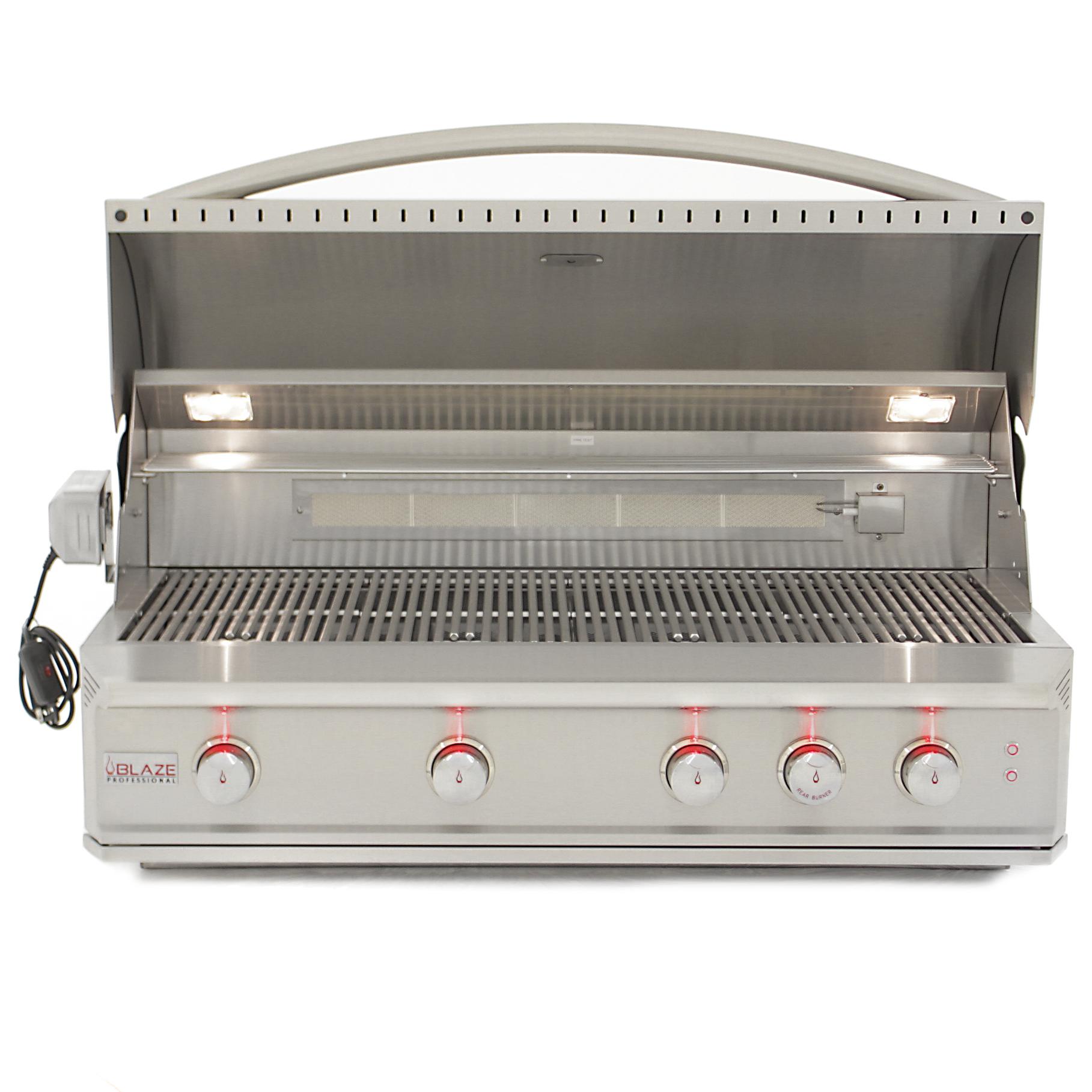 Blaze Grills Professional 44-Inch 4 Burner Built-In Gas Grill With Rear Infrared Burner