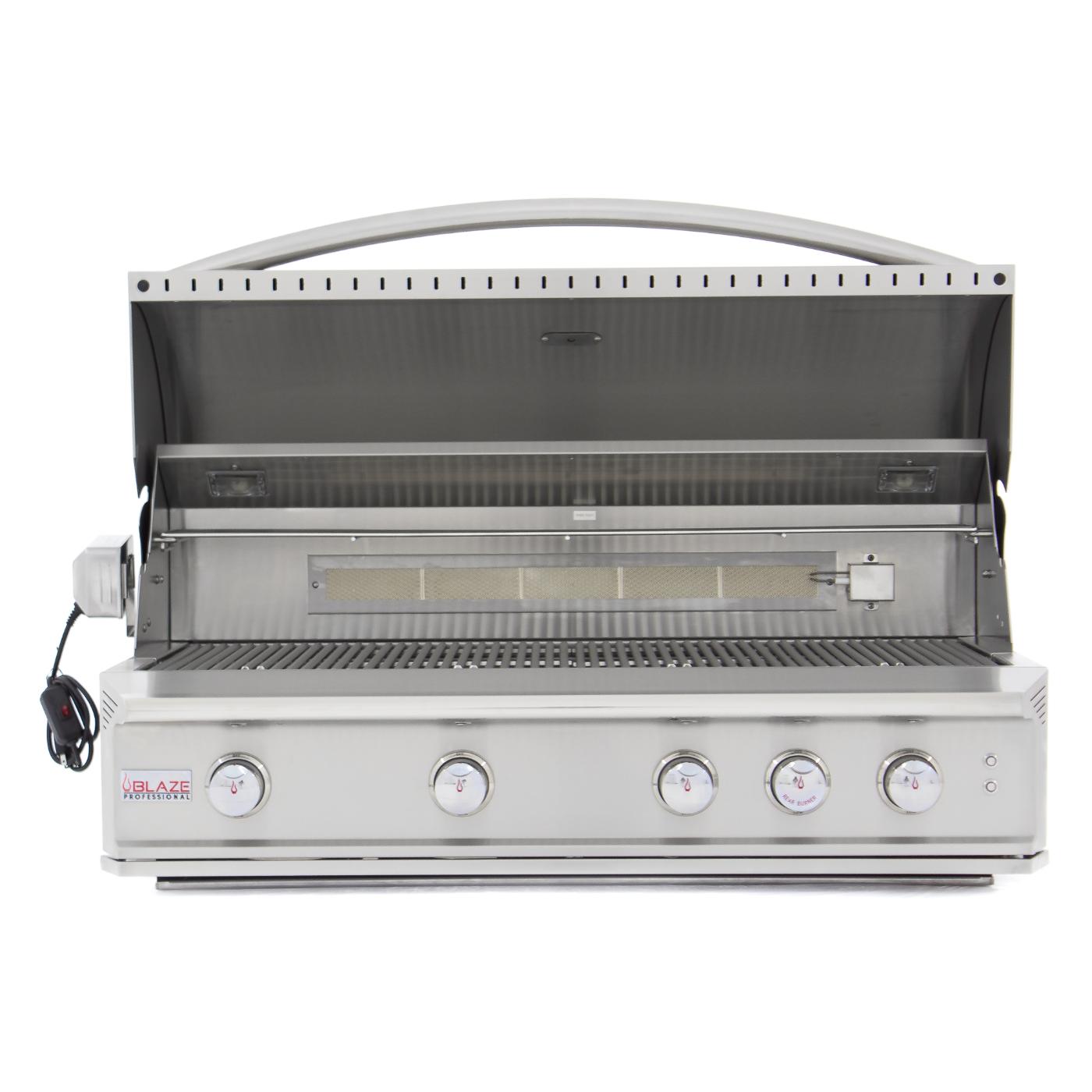 Blaze Grills Professional 44-Inch 4 Burner Built-In Gas Grill With Rear Infrared Burner