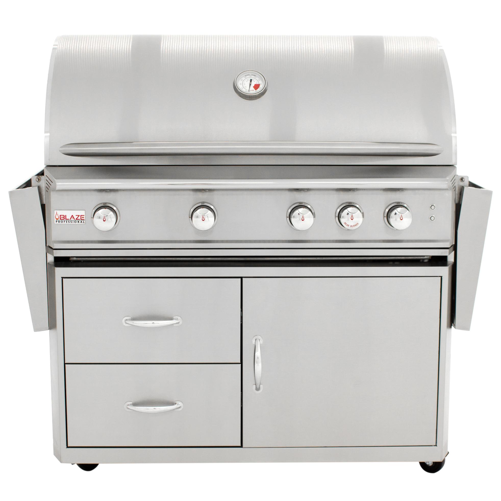 Blaze Grills Professional 44-Inch 4 Burner Built-In Gas Grill With Rear Infrared Burner