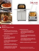 Blaze Grills 26-Inch Gas Outdoor Pizza Oven With Rotisserie with Optional Cart