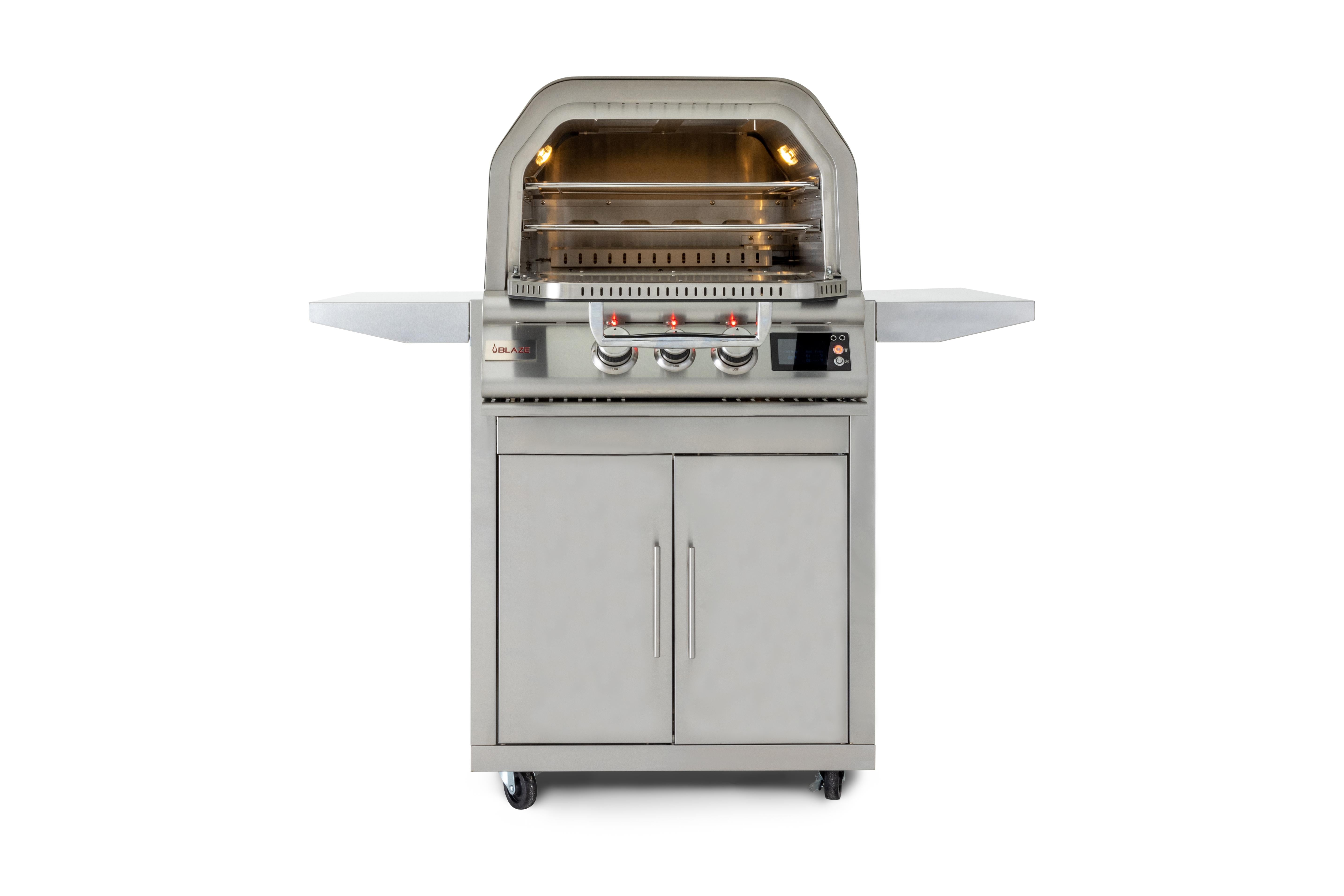 Blaze Grills 26-Inch Gas Outdoor Pizza Oven With Rotisserie with Optional Cart
