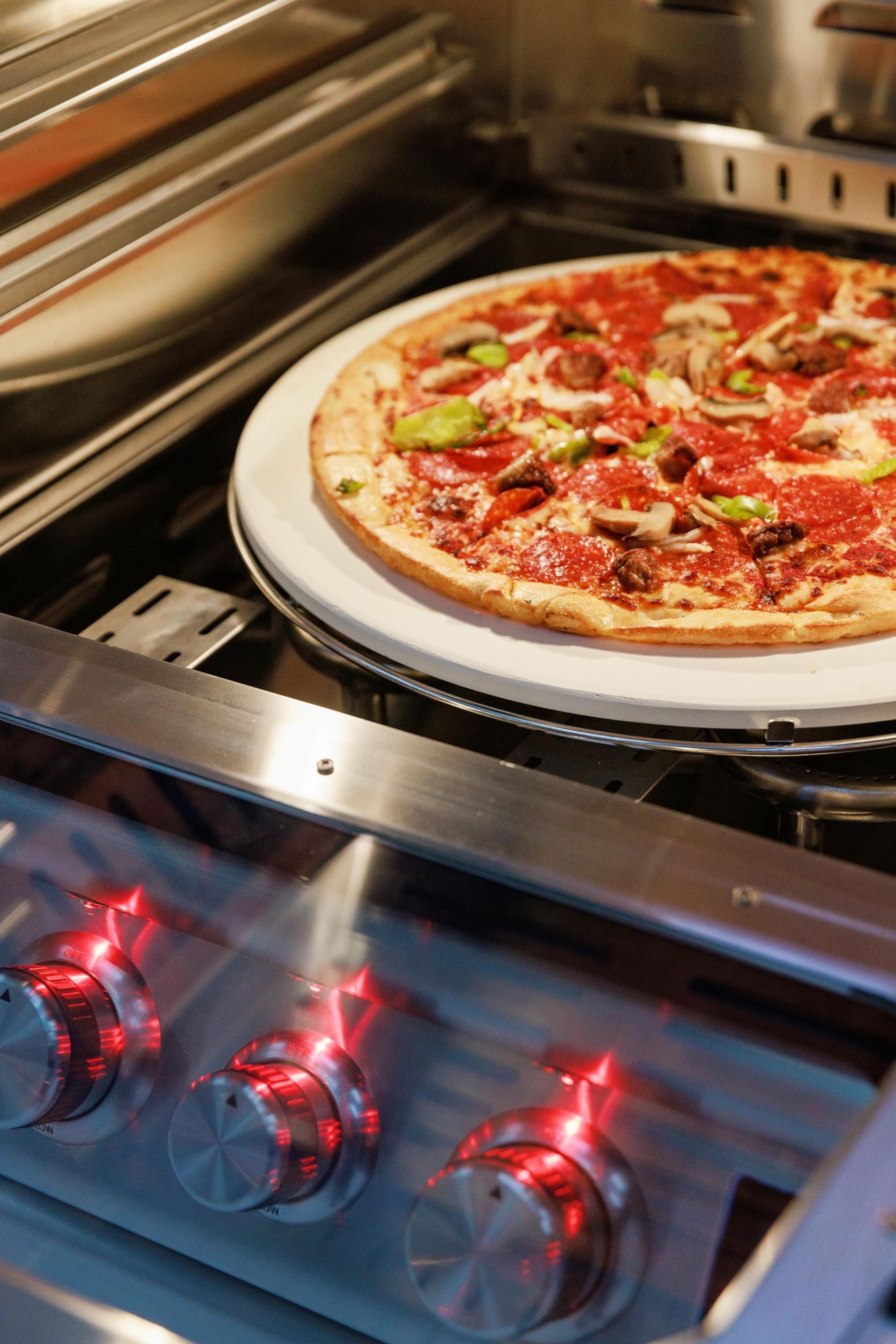 Blaze Grills 26-Inch Gas Outdoor Pizza Oven With Rotisserie with Optional Cart