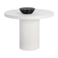 Sunpan Nicolette Dining Table White 40''/50''