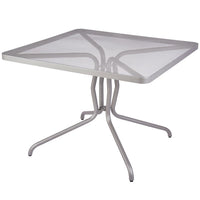 BFM Seating Nexus Dining Height Table In Grenadine/Titanium Silver
