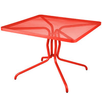 BFM Seating Nexus Dining Height Table In Grenadine/Titanium Silver