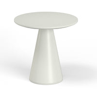 Sunset West Pedestal Pub Table - Bone / Dark Gray