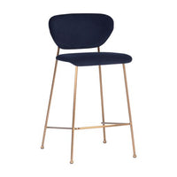 Sunpan Odesa Counter Stool Abbington Navy / Dillon Cream