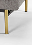 Innovation Living Dublexo Sofa With Arms in Dark Wood/Stainless Steel