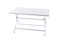 Vivere Brunch Aluminum Folding Table (White)