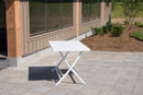 Vivere Brunch Aluminum Folding Table (White)