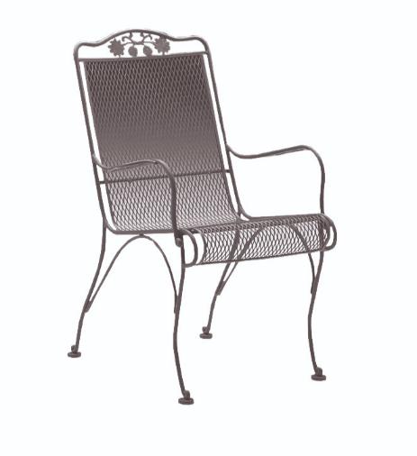 Woodard Briarwood High Back Dining Arm Chair