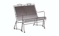 Woodard Briarwood High Back Love Seat Glider