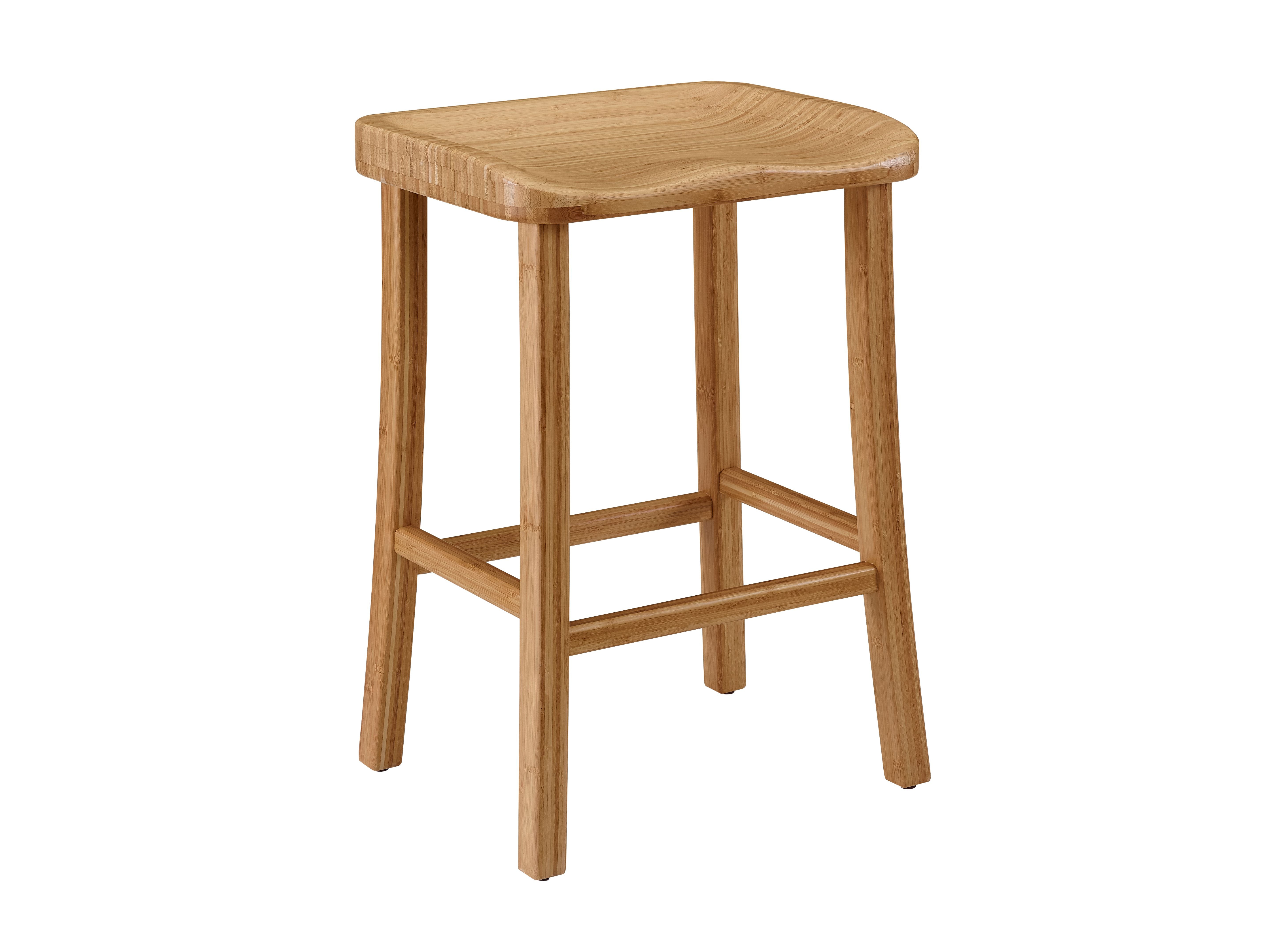 Greenington Tulip Counter Height Stool Caramelized / Black Walnut - Set of Two