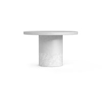 Azzurro Living Big Sur 48" Round Dining Table With White Rock Concrete Frame