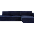Sunpan Tecoma Sofa Chaise - Raf - Danny Cream / Danny Navy