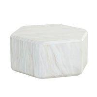 Sunpan Spezza Coffee Table - Marble Look - Cream