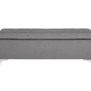 Sunpan Janet Storage Bench Antonio Charcoal / Bravo Black / Bravo Cream