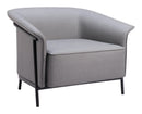 Zuo Modern Burry Accent Chair in Slate Gray/Tan