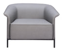 Zuo Modern Burry Accent Chair in Slate Gray/Tan