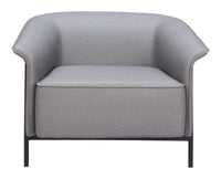 Zuo Modern Burry Accent Chair in Slate Gray/Tan