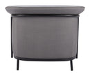 Zuo Modern Burry Accent Chair in Slate Gray/Tan